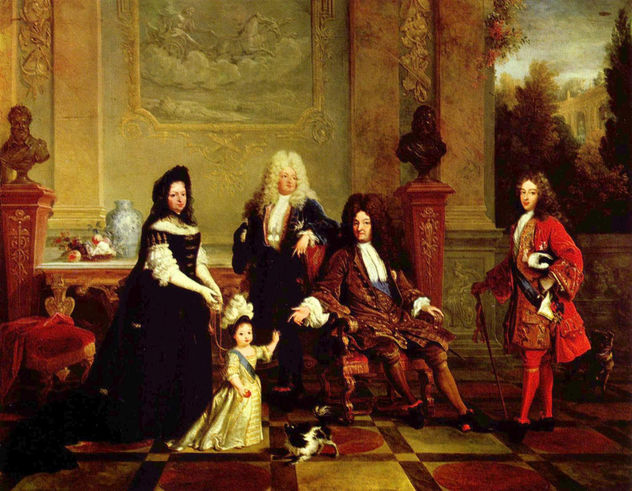 Portrait of Louis XIV and His Heirs