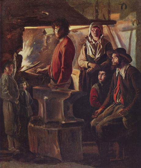 The Forge (Blacksmith in His Workshop) 