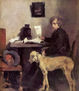 Portrait of the Painter Sattler with his Dog