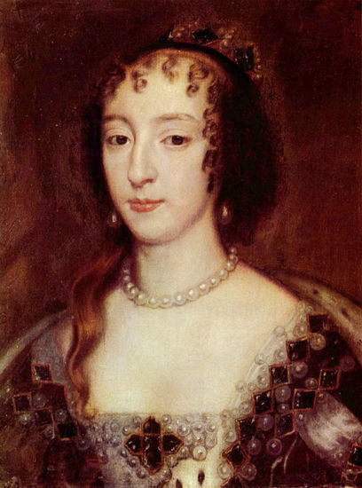 Portrait of Henrietta of France, Queen of England 