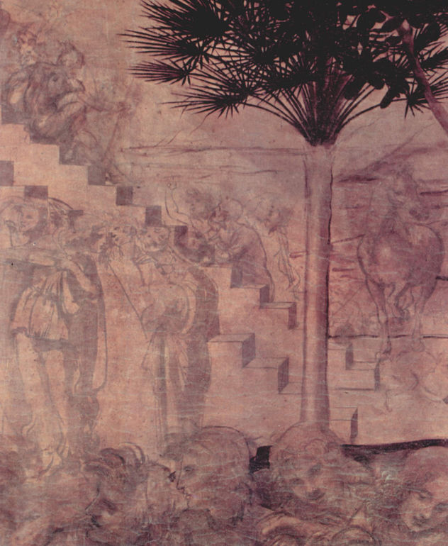 Adoration of the Three Wise Men, detail