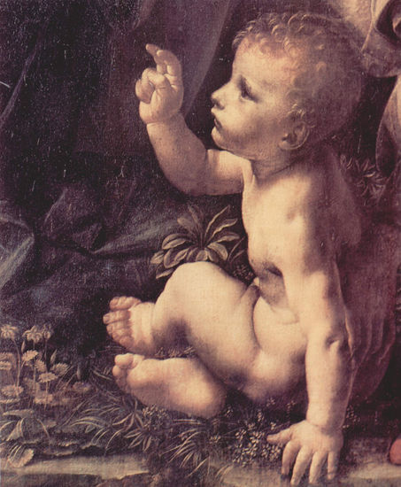 Virgin of the Rocks, scene 