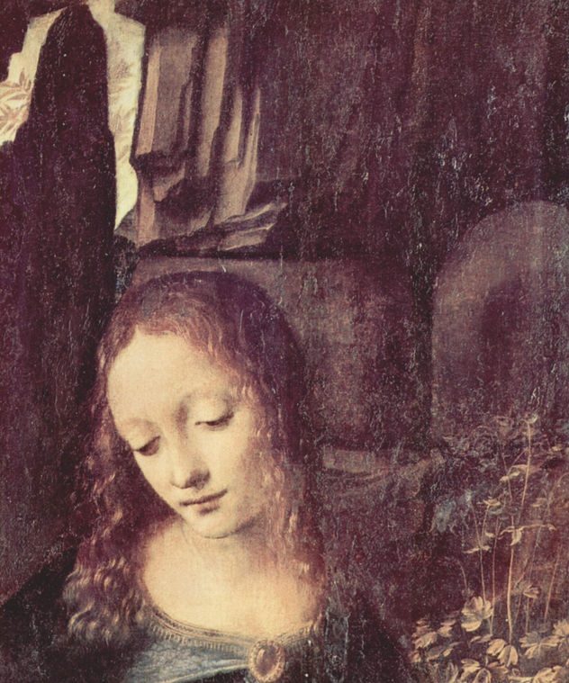 Virgin of the Rocks, scene