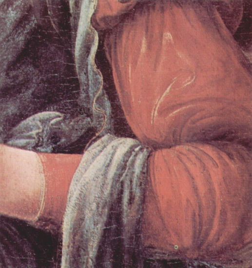 Madonna of the Carnation, detail 