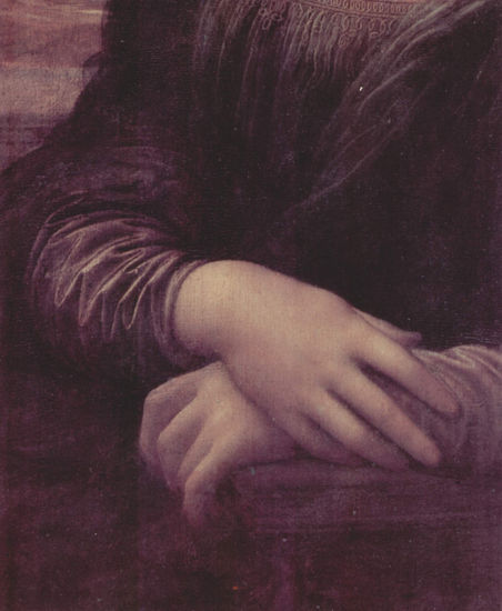 Mona Lisa, La Gioconda, detalle 