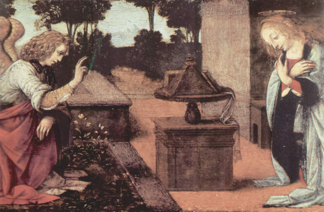 Annunciation to Mary, detail 