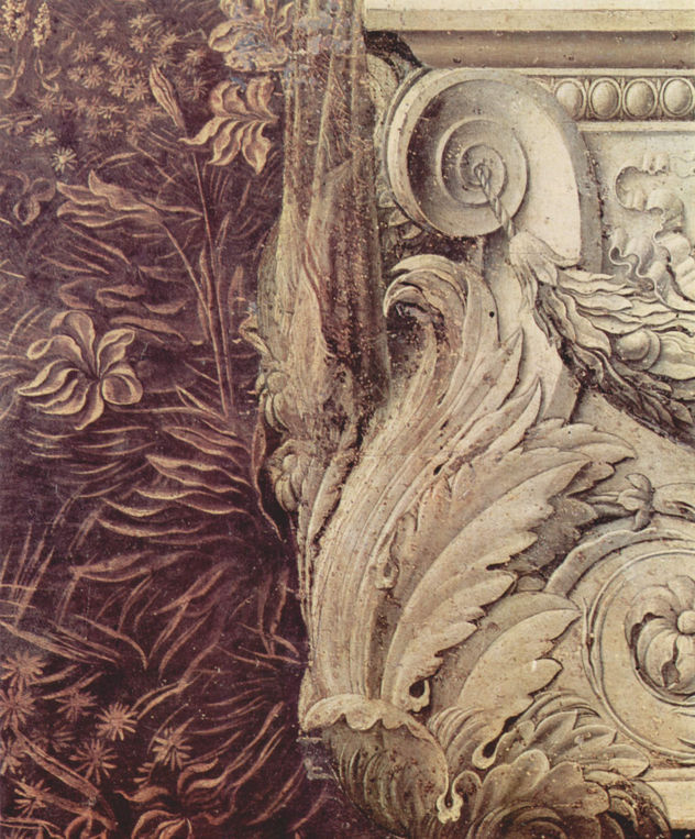 Annunciation to Mary, detail