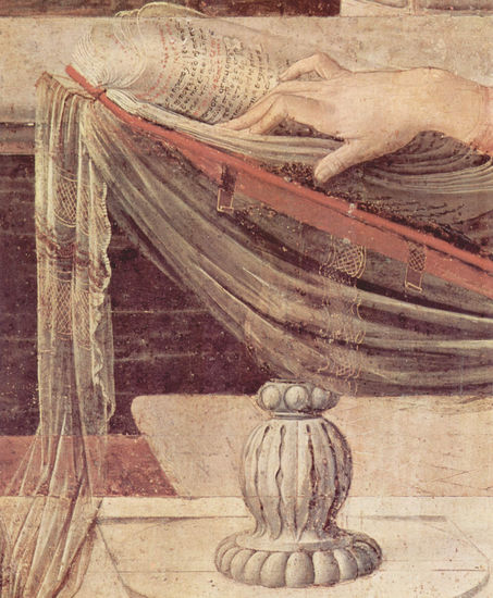 Annunciation to Mary, detail 