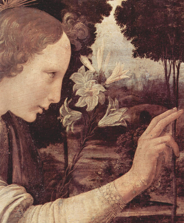 Anunciación a María, detalle