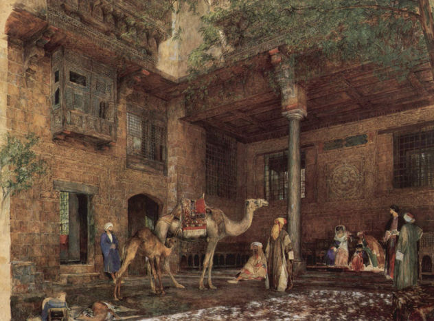 Hof im Haus des Malers in Kairo