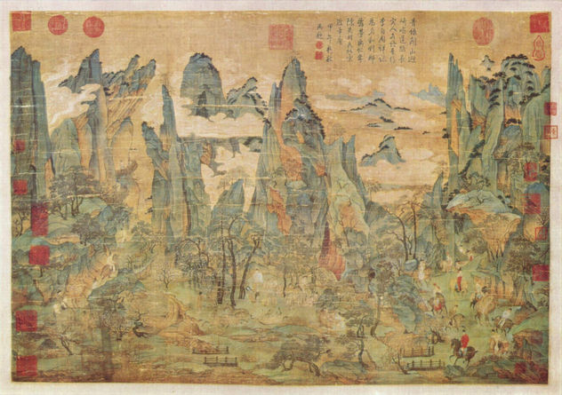 Kaiser Ming-Huang en un viaje a Shu