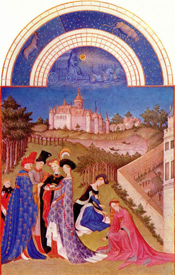 Très Riches Heures du Duc Jean de Berry (Libro de horas del duque de Berry), escena 