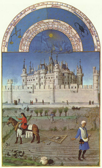 Très Riches Heures du Duc Jean de Berry (Libro de horas del duque de Berry), escena 