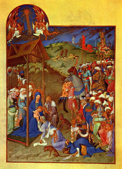 Très Riches Heures du Duc Jean de Berry (Libro de horas del duque de Berry), escena 