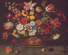 Basket with Flowers