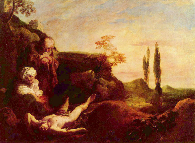 Abel, mourned by his parents