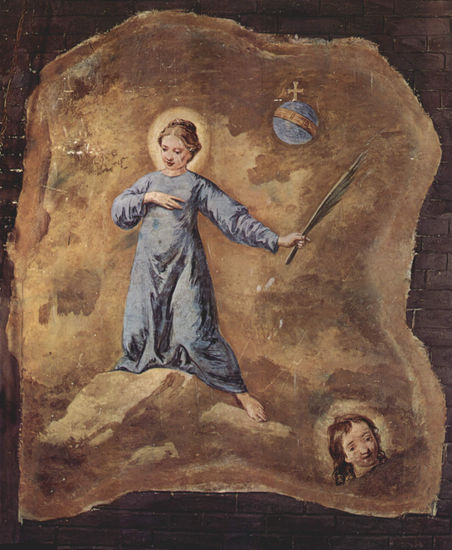 Fresco in San Pantalon in Venice, scene 