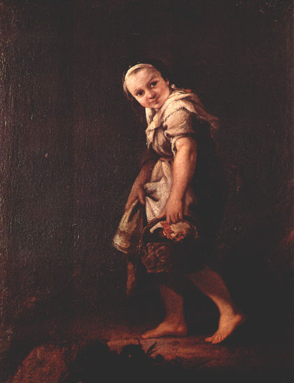 Shepherdess with Basket 