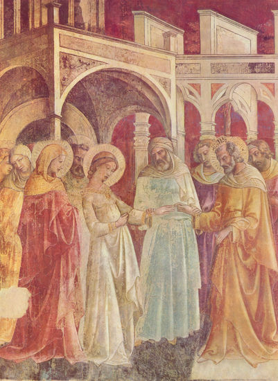 Frescoes of the Bartolini Chapel of Santa Trinità in Florence, scene 