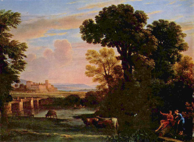 Landschaft mit Hirten (Pastorale)
