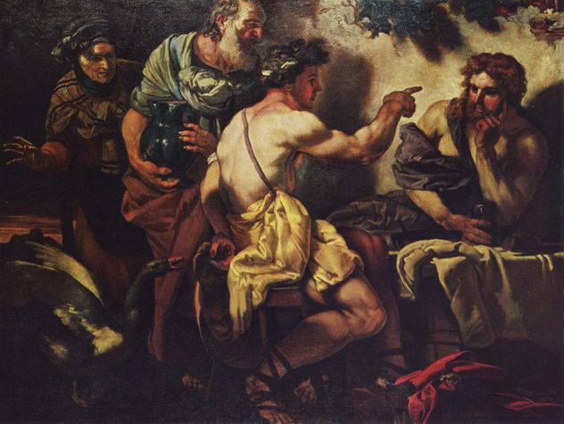 Júpiter y Mercurio en Filemón y Baucis