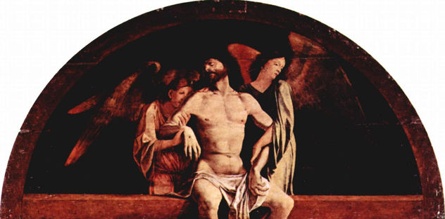 Altar de Santa Cristina al Tiverone, coronación de lunetas de la tabla principal
