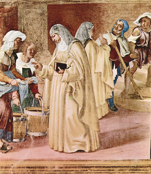 Ciclo de frescos en el Oratorio Suardi en Trescore, escena