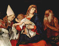Madonna con un Santo Obispo y Santo Onufrio