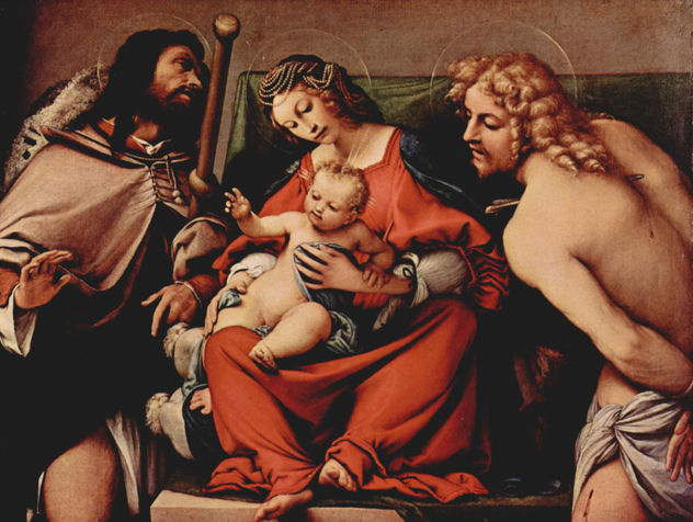Madonna con San Roque y San Sebastián