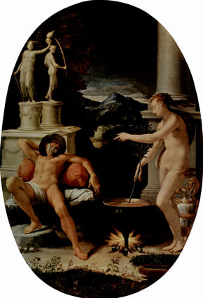 Medea and Jason, Oval