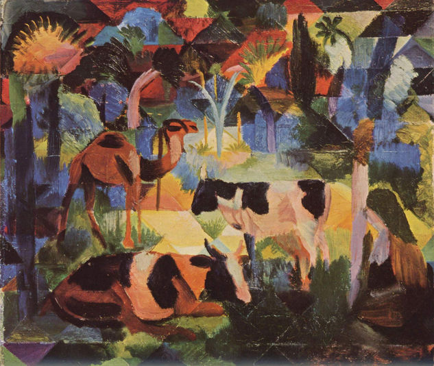 Landscape with Cows and Camel 