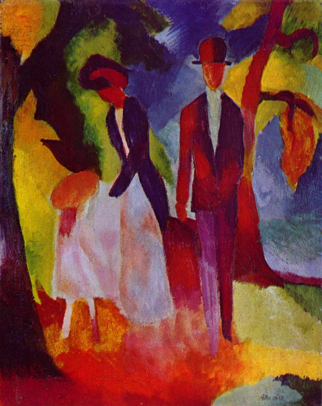 People in the Blue Lake