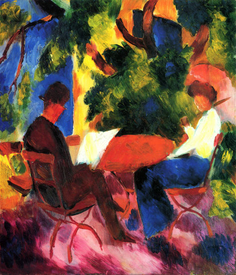 Couple at the Garden Table 