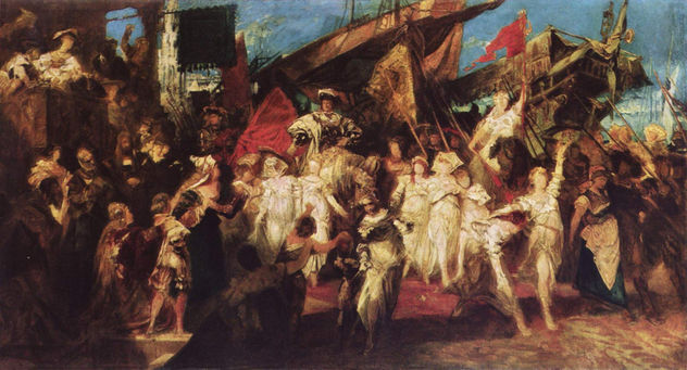 Einzug Kaiser Karls V. in Antwerpen (Skizze)