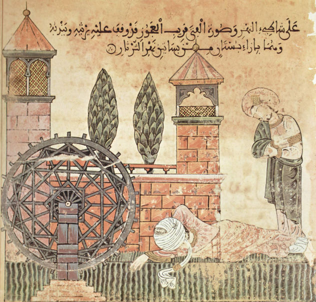The Story of Bayâd and Riyâd, Maghreb Manuscript, Scene