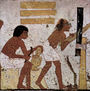 Cámara funeraria de los escultores Nebamun e Ipuki, escena