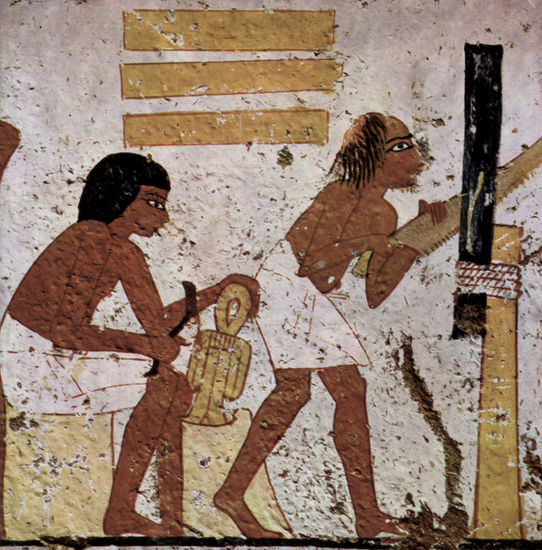 Funerary Chamber of the Sculptors Nebamun and Ipuki, Scene 
