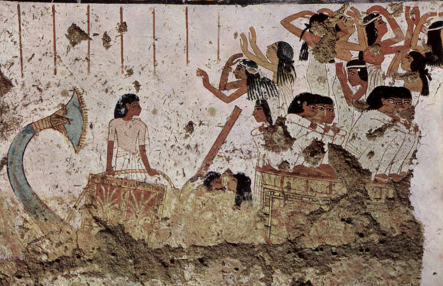 Cámara funeraria de los escultores Nebamun e Ipuki, escena 