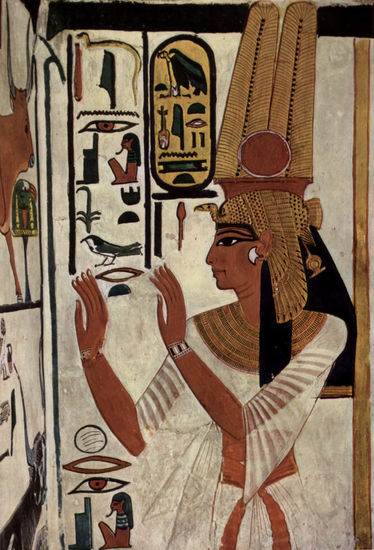 Cámara funeraria de Nefertari, esposa de Ramsés II, escena 