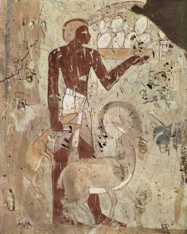Cámara funeraria de Horemhab, miembro del ejército bajo Tutmosis IV, escena