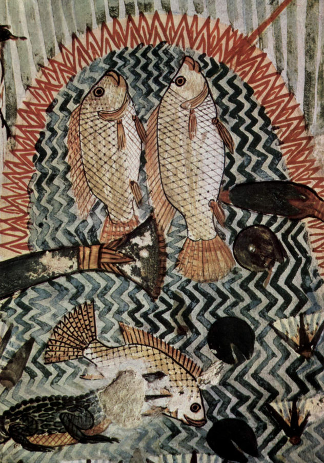 Cámara funeraria de Menna, escriba de campo del rey, escena