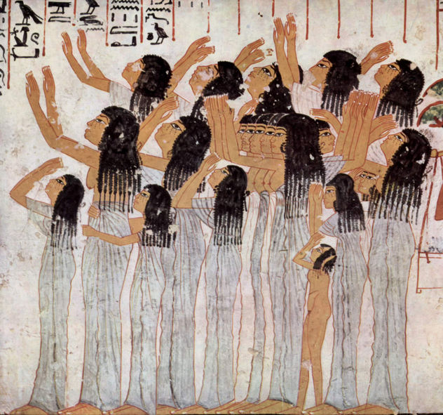 Grabkammer des Ramose, Wesir und Vorsteher Thebens unter Amenophis III. und IV., Szene