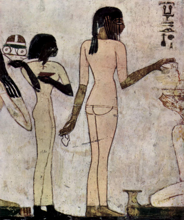 Cámara funeraria de Rechmirê, jefe y visir, escena