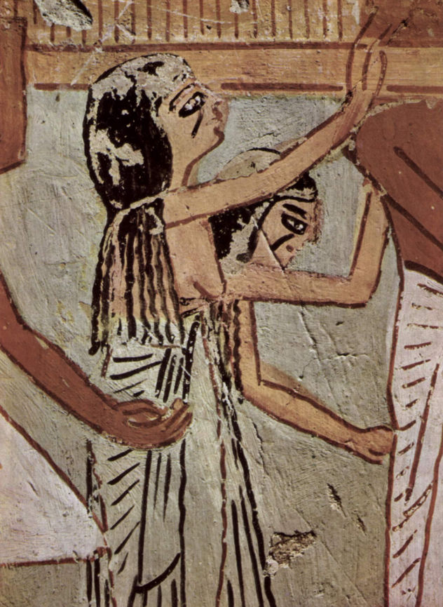Cámara funeraria de Thotemhab, jefe de la tejeduría bajo el faraón Amun, escena