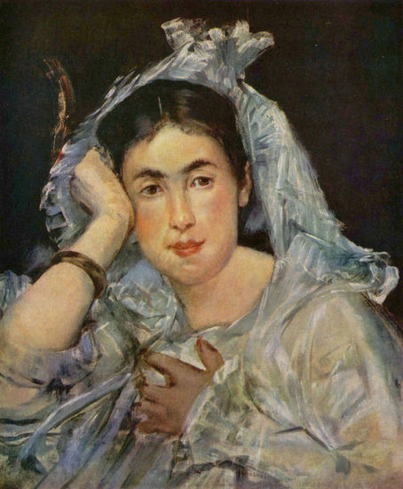 Retrato de Marguerite de Conflans con la capucha 