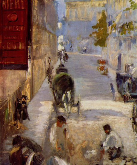 Trabajador de la calle, Rue de Bernes, Detalle 