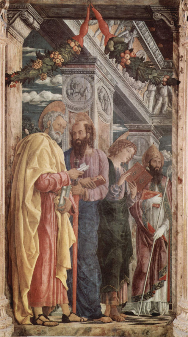 Altarpiece of San Zeno in Verona, triptych, left panel