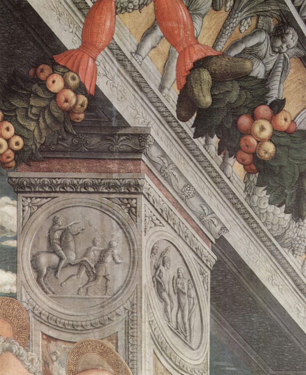 Altarpiece of San Zeno in Verona, triptych, left panel, scene