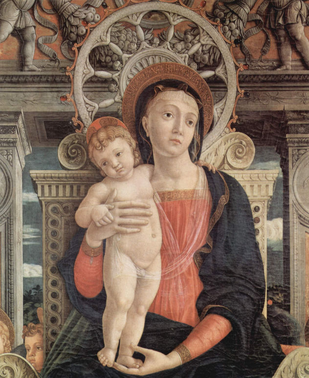 Altarretablo de San Zeno en Verona, tríptico, tabla central, escena