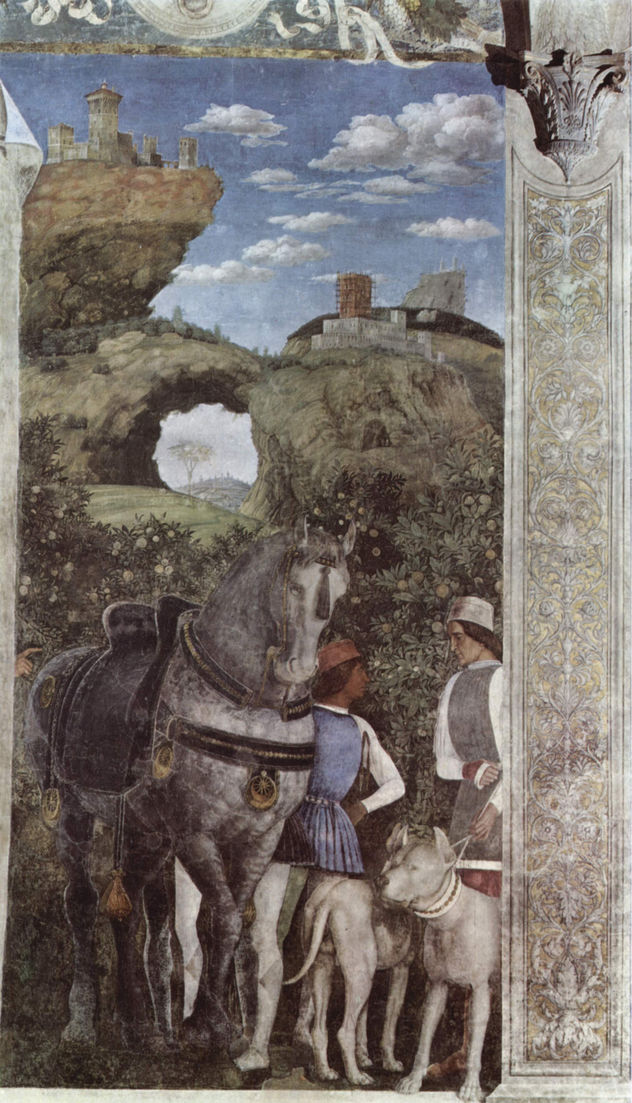 Ciclo de frescos en la Camera degli Sposi en el Palacio Ducal de Mantua, escena